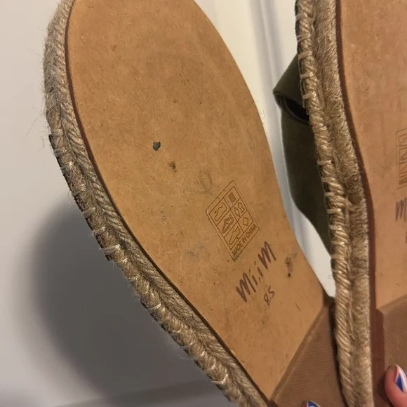 Mi.im Olive Green Espadrille Sandals - Picture 2 of 3